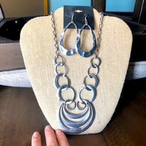 Necklace and matching earrings
